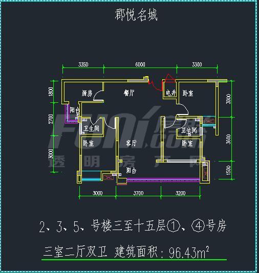 2、3、5号楼十六层1、4号房