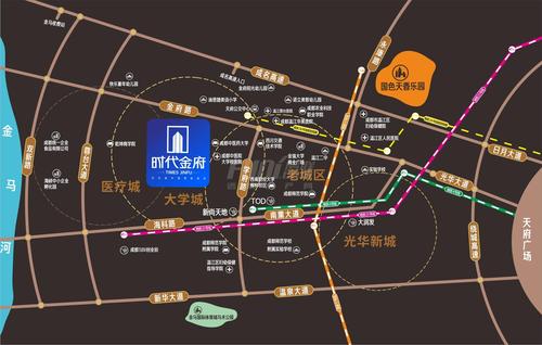 时代金府区位图