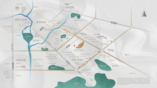 中建映锦江1期区位图