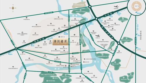 津城雅苑1期区位图