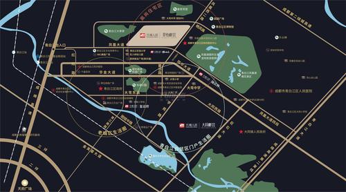 大同峰荟1期区位图