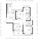 恒大西辰绿洲1期 3室2厅2卫 121.00平米