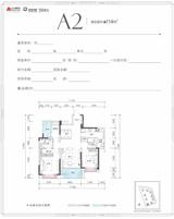 京汉新城·悦隽江山1期 3室2厅2卫 114.00平米