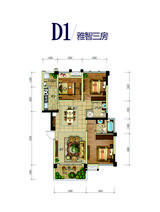 星岛国际3期 3室2厅2卫 100.93平米