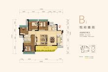明信·仕林悦府1期4室2厅2卫114.06平户型