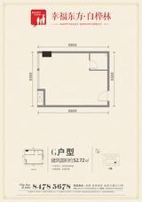 九峰时代广场(白桦林商业中心)  52.72平米