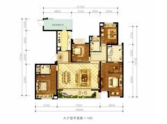 紫宸1期4室2厅3卫170.00平户型