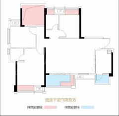 世纪悦城1期3室2厅2卫104.00平户型