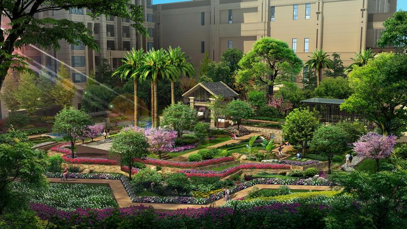 中庭景观效果图