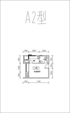 南棠蜜邸1室1厅1卫32.01平户型