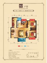 和信香榭澜郡 3室2厅1卫 89.57平米