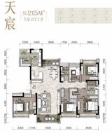 观澜府2期 5室2厅3卫 215.00平米