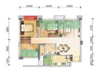 东原亲亲里3室2厅1卫82.00平户型