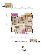 香澜坊1期 3室2厅2卫 88.49平米