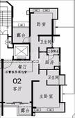 山河玖璋2室2厅2卫83.48平户型