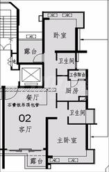 2号房C2户型顶层