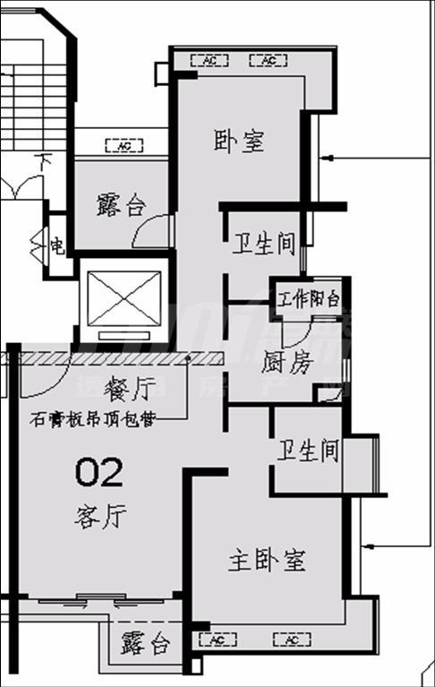 2号房C2户型顶层