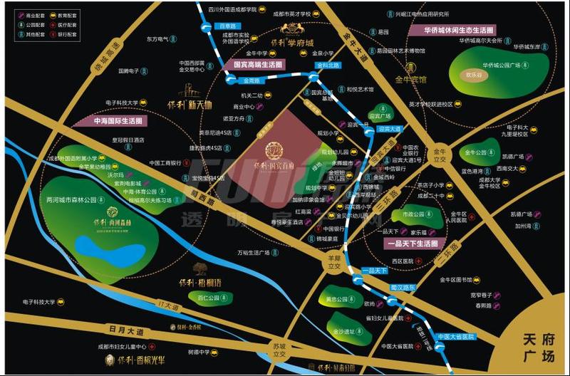 保利国宾首府区位图