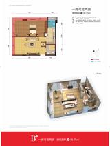 珊顿道公寓 1室2厅1卫 58.00平米