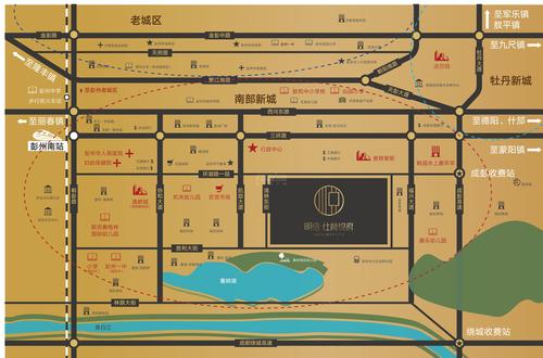 明信·仕林悦府1期区位图