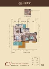 公园世家 2室2厅2卫 90.01平米