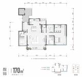 中旅青羊馥棠公馆1期 4室2厅2卫 170.00平米