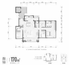 中旅青羊馥棠公馆1期4室2厅2卫170.00平户型