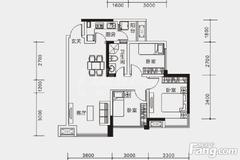 楠汇坊3室2厅1卫79.89平户型