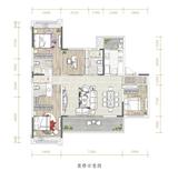 中南上熙府熙悦花园1期 4室2厅3卫 147.00平米