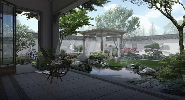 园林、景观、建筑、院子、田园