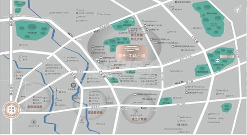 首开中环云樾名邸1期区位图