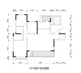 五矿西棠雅园1期 3室2厅2卫 161.03平米