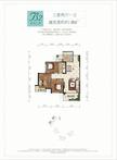 欣悦豪庭1期3室2厅1卫92.00平户型