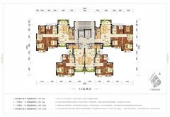 恒大上林苑1期4室2厅2卫139.90平户型