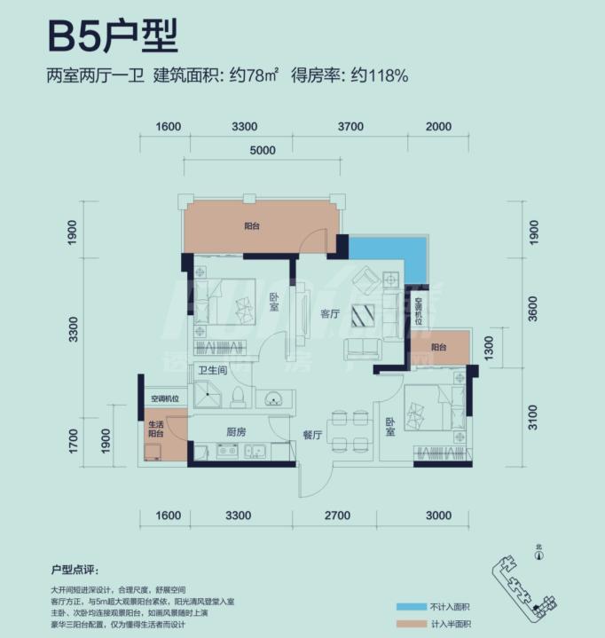B5户型2~3