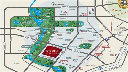 香楠国际1期区位图