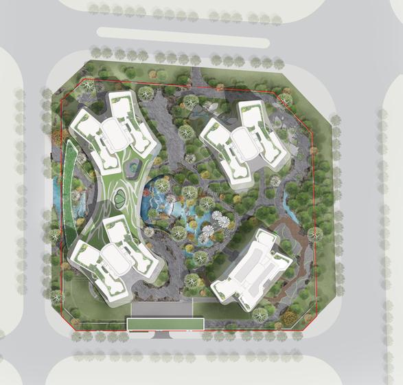 贝宸小区1期总平图