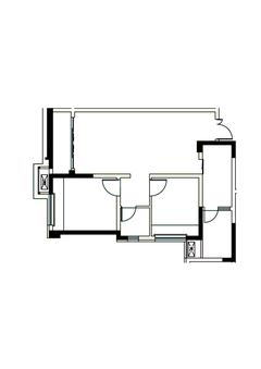 和裕.印象1期2室2厅1卫75.95平户型