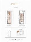 中南融创玖华台邸1期48.00平户型