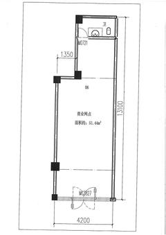 丽金大酒店碧水华庭1期51.44平户型