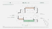 天悦锦萃名邸1期3室2厅2卫89.00平户型
