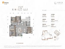 中环天宸小区1期4室2厅2卫128.00平户型