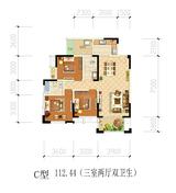 西江河畔 3室2厅2卫 109.17平米