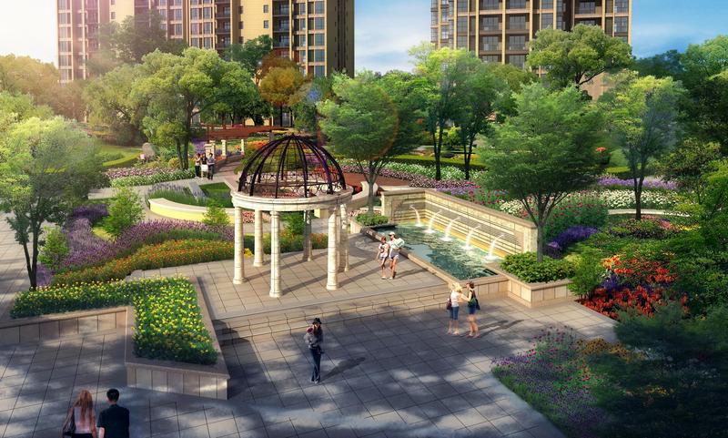 中庭景观效果图