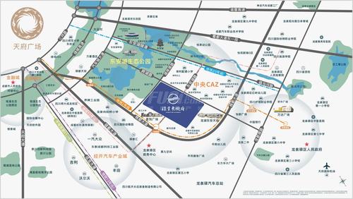 龙泉驿深业泰富广场1期区位图