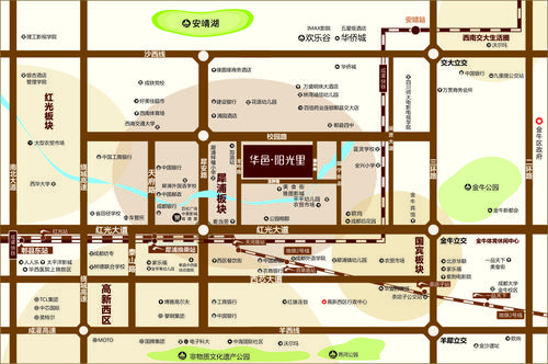 华邑阳光里2期区位图