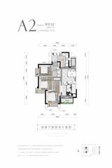 沙河斓庭1期 3室2厅1卫 97.20平米