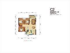 南湖左岸•如果3室2厅1卫89.89平户型