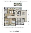 首钢蓉璟台1期3室2厅2卫120.00平户型