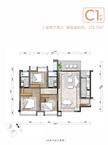 金强·悦府1室123.72平户型